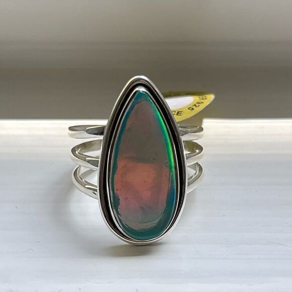 Aura Opal in Solid Sterling Silver - Picture 2 of 4